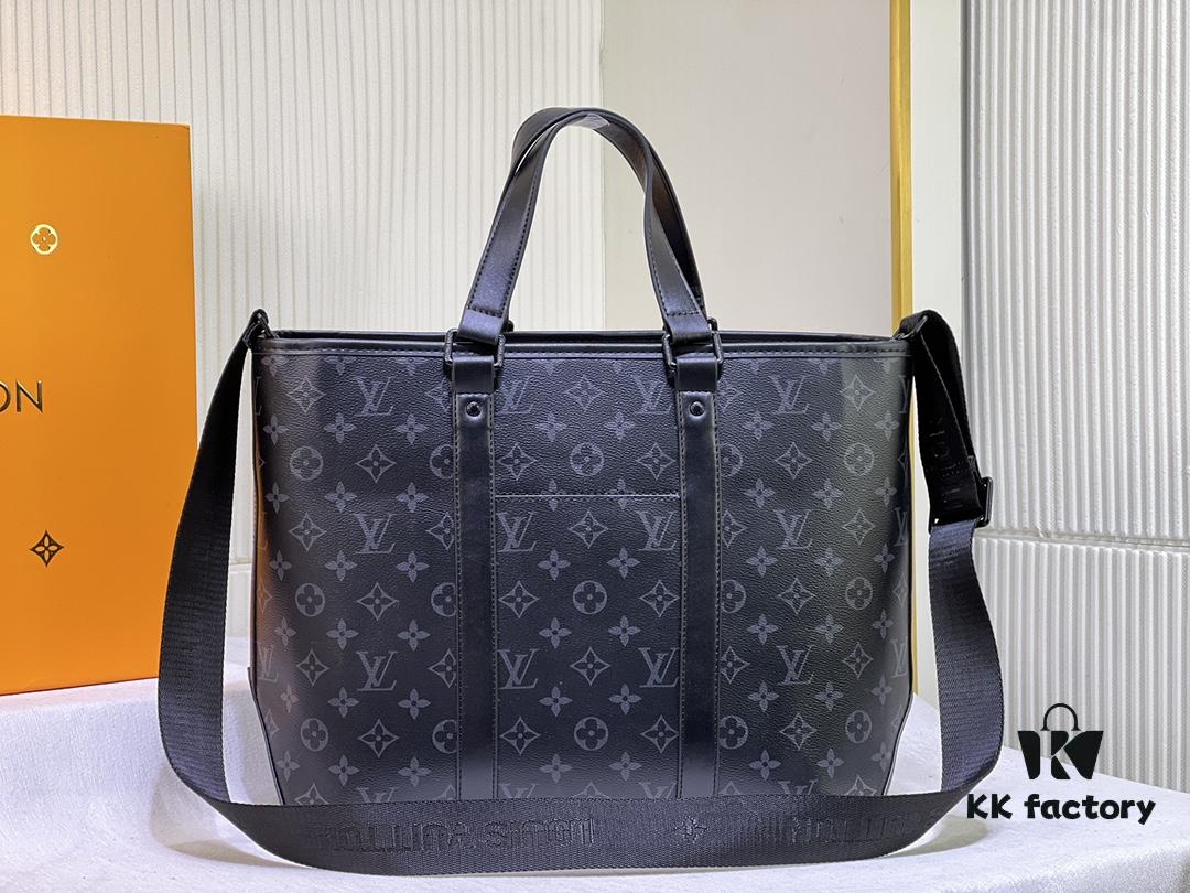 69305ccdf09edb6de4c4fe5c Upgraded Original Week-End Tote M45734 M45733 Louis Vuitton Classic Week-End Bag in Monogram Macassar Canvas with Exterior Phone Pocket