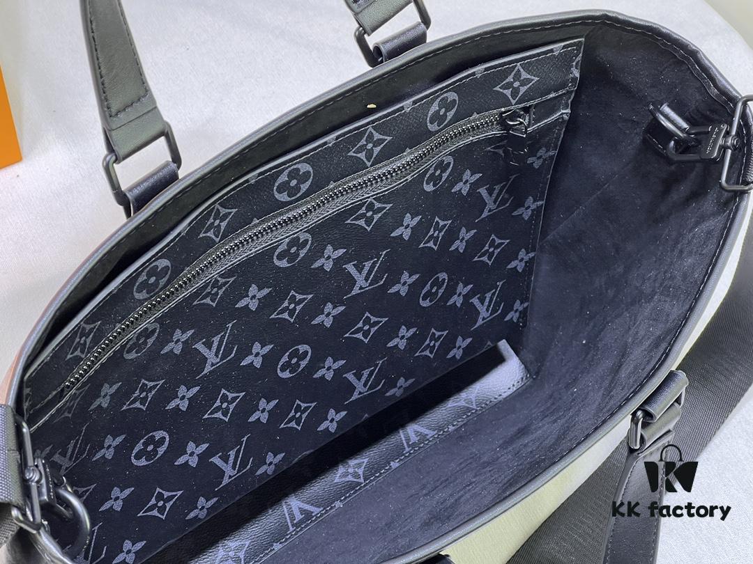 69305ccdf09edb6de4c4fe5d Upgraded Original Week-End Tote M45734 M45733 Louis Vuitton Classic Week-End Bag in Monogram Macassar Canvas with Exterior Phone Pocket