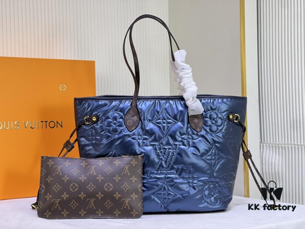 69305ccdf09edb6de4c4fe5f Upgraded Premium Quality M40995 M21090 Down Fabric Shopping Tote Bag Medium Louis Vuitton Reimagines the Iconic Neverfull Bag with Refined Interior Details