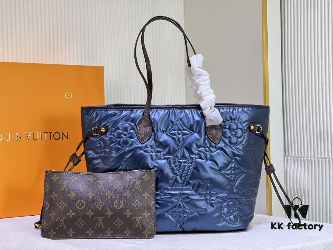 69305ccdf09edb6de4c4fe5f Upgraded Premium Quality M40995 M21090 Down Fabric Shopping Tote Bag Medium Louis Vuitton Reimagines the Iconic Neverfull Bag with Refined Interior Details