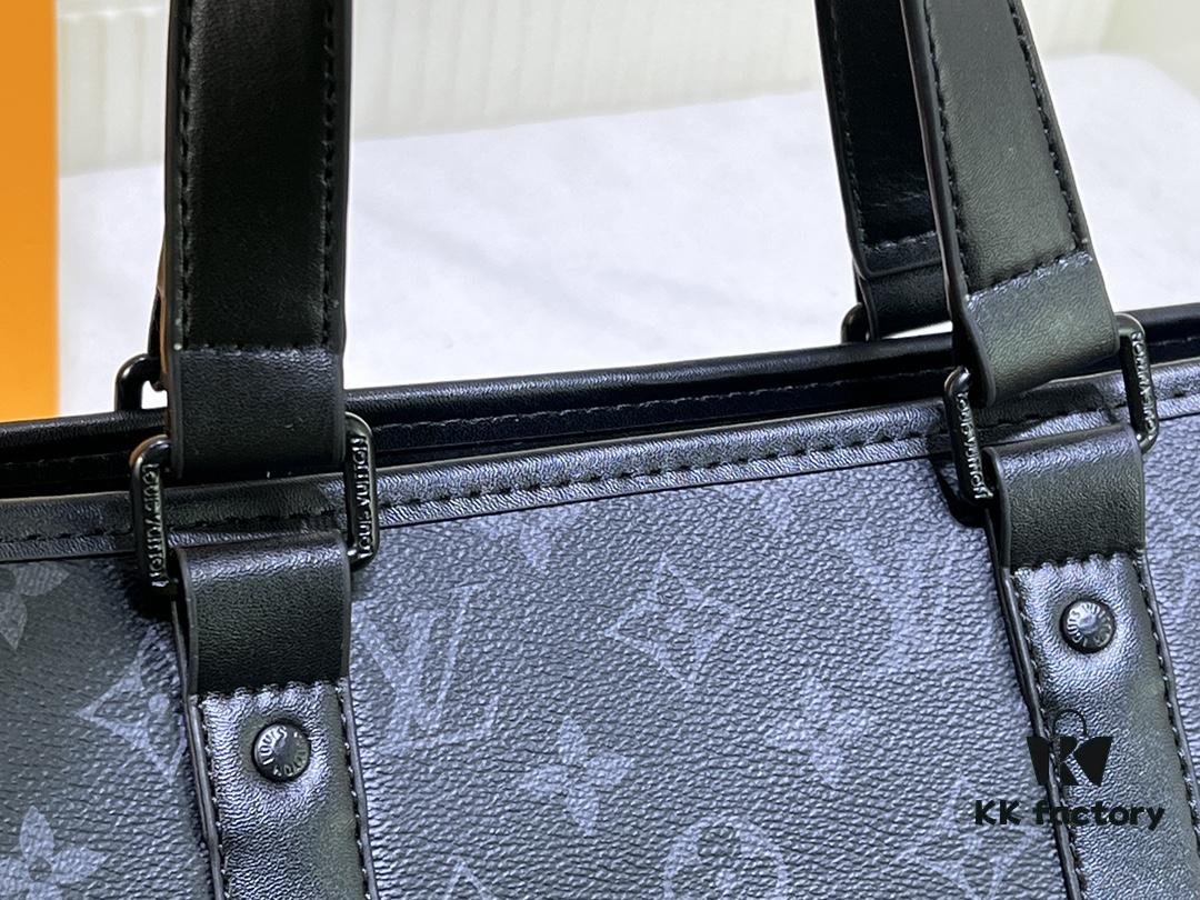 69305ccef09edb6de4c4fe60 Upgraded Original Week-End Tote M45734 M45733 Louis Vuitton Classic Week-End Bag in Monogram Macassar Canvas with Exterior Phone Pocket