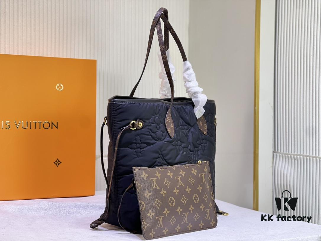 69305cd6f09edb6de4c4fe70 Upgraded Premium Quality M40995 M21090 Down Fabric Medium Shopping Bag Louis Vuitton Reimagines the Iconic Neverfull Tote, Exploring Refined Interior Details