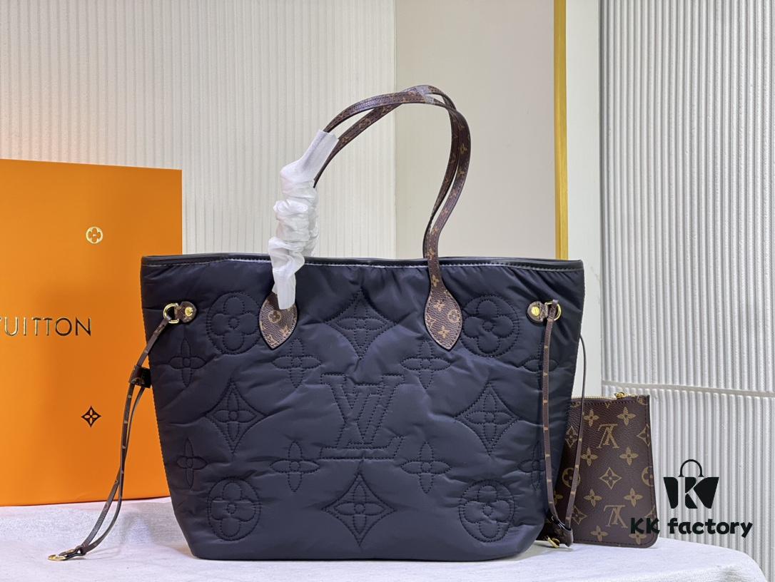69305cd6f09edb6de4c4fe72 Upgraded Premium Quality M40995 M21090 Down Fabric Medium Shopping Bag Louis Vuitton Reimagines the Iconic Neverfull Tote, Exploring Refined Interior Details