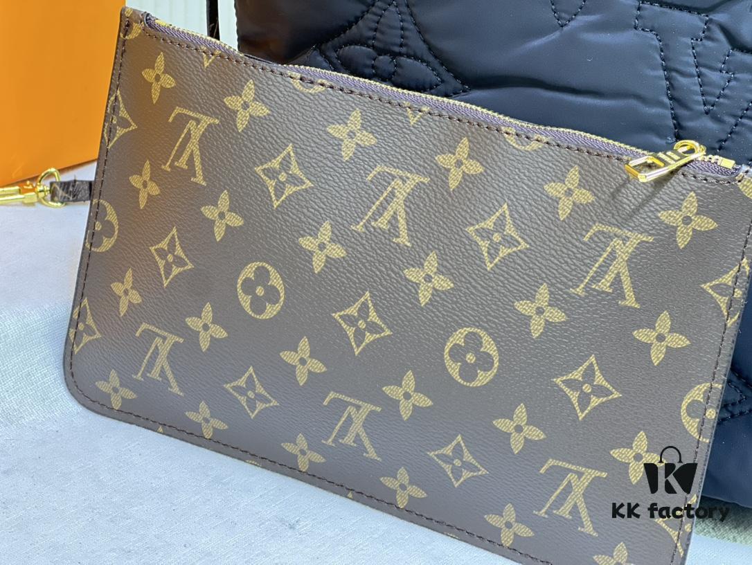 69305cd7f09edb6de4c4fe75 Upgraded Premium Quality M40995 M21090 Down Fabric Medium Shopping Bag Louis Vuitton Reimagines the Iconic Neverfull Tote, Exploring Refined Interior Details