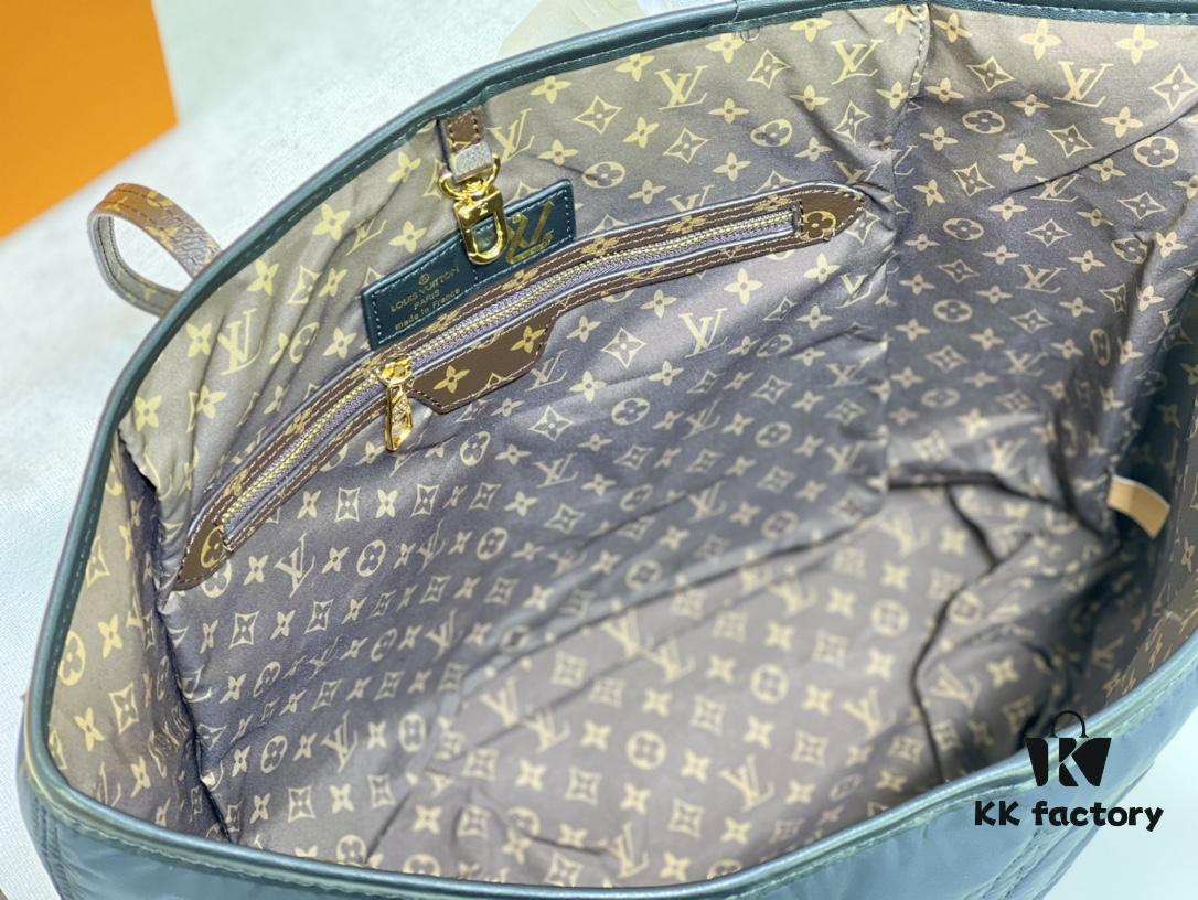 69305cdaf09edb6de4c4fe77 Upgraded Premium Quality M40995 M21090 Down Fabric Medium Shopping Bag Louis Vuitton Reimagines the Iconic Neverfull Tote, Exploring Refined Interior Details