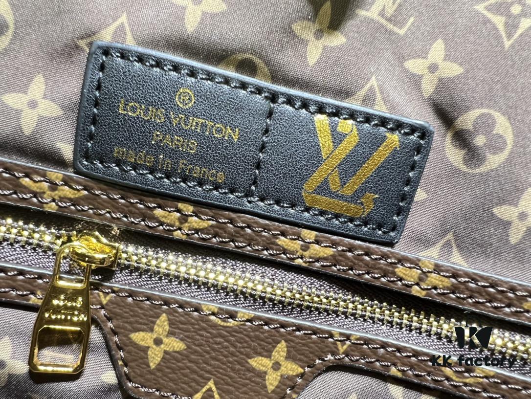 69305cdbf09edb6de4c4fe7a Upgraded Premium Quality M40995 M21090 Down Fabric Medium Shopping Bag Louis Vuitton Reimagines the Iconic Neverfull Tote, Exploring Refined Interior Details