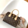 M46594 Pink M46222 Apricot M46234 Black [M45957 Black M45948 Red, Non-Adjustable Strap] - This Speedy Bandoulière 20 Handbag is crafted from Monogram canvas with cowhide leather trim and textile lining, continuing the iconic Louis Vuitton Speedy travel bag design in a compact size, featuring rolled leather handles and a detachable, adjustable fabric shoulder strap adorned with signature woven branding details