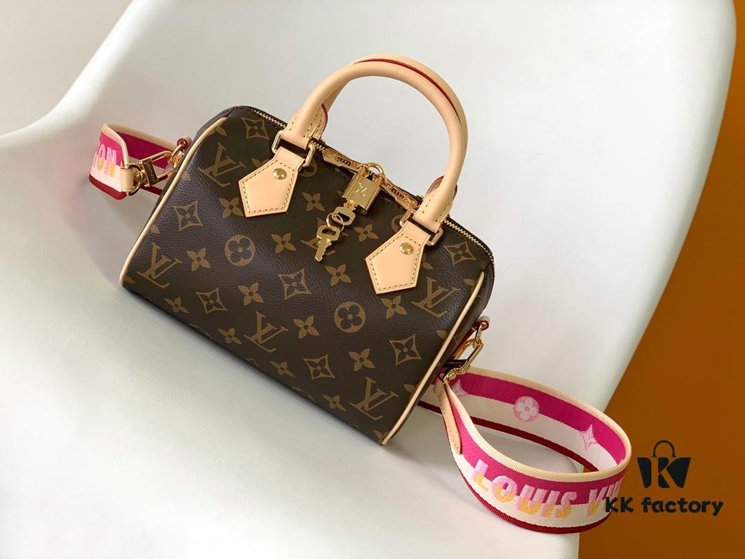 M46222 Beige M46234 Black [M45957 Black M45948 Red Adjustable Strap Not Available] ~ This Speedy Bandoulière 20 Handbag