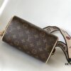 M46222 Beige M46234 Black [M45957 Black Adjustable Strap Not Available] ~ This Speedy Bandoulière 20 Handbag is crafted from Monogram canvas with cowhide leather trim and textile lining, continuing the iconic Louis Vuitton Speedy travel bag design in a compact size, featuring rolled leather handles and a detachable, adjustable fabric shoulder strap accented with signature woven branding details