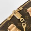 M46222 Beige M46234 Black [M45957 Black Adjustable Strap Not Available] ~ This Speedy Bandoulière 20 Handbag features Monogram canvas, cowhide leather trim, and textile lining, continuing the classic Louis Vuitton Speedy travel bag design in a compact size, complete with rolled leather handles and a detachable, adjustable fabric shoulder strap accented with signature woven branding