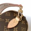M46222 Beige M46234 Black [M45957 Black Adjustable Strap Not Available] ~ This Speedy Bandoulière 20 Handbag features Monogram canvas, cowhide leather trim, and textile lining, continuing the classic Louis Vuitton Speedy travel bag design in a compact size, complete with rolled leather handles and a detachable, adjustable fabric shoulder strap accented with signature woven branding