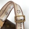 M46222 Beige M46234 Black [M45957 Black Adjustable Strap Not Available] ~ This Speedy Bandoulière 20 Handbag features Monogram canvas, cowhide leather trim, and textile lining, continuing the classic Louis Vuitton Speedy travel bag design in a compact size, complete with rolled leather handles and a detachable, adjustable fabric shoulder strap accented with signature woven branding