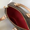 M46222 Beige M46234 Black [M45957 Black Adjustable Strap Not Available] ~ This Speedy Bandoulière 20 Handbag features Monogram canvas, cowhide leather trim, and textile lining, continuing the classic Louis Vuitton Speedy travel bag design in a compact size, complemented by rolled leather handles and a detachable, adjustable fabric shoulder strap adorned with brand logo weave
