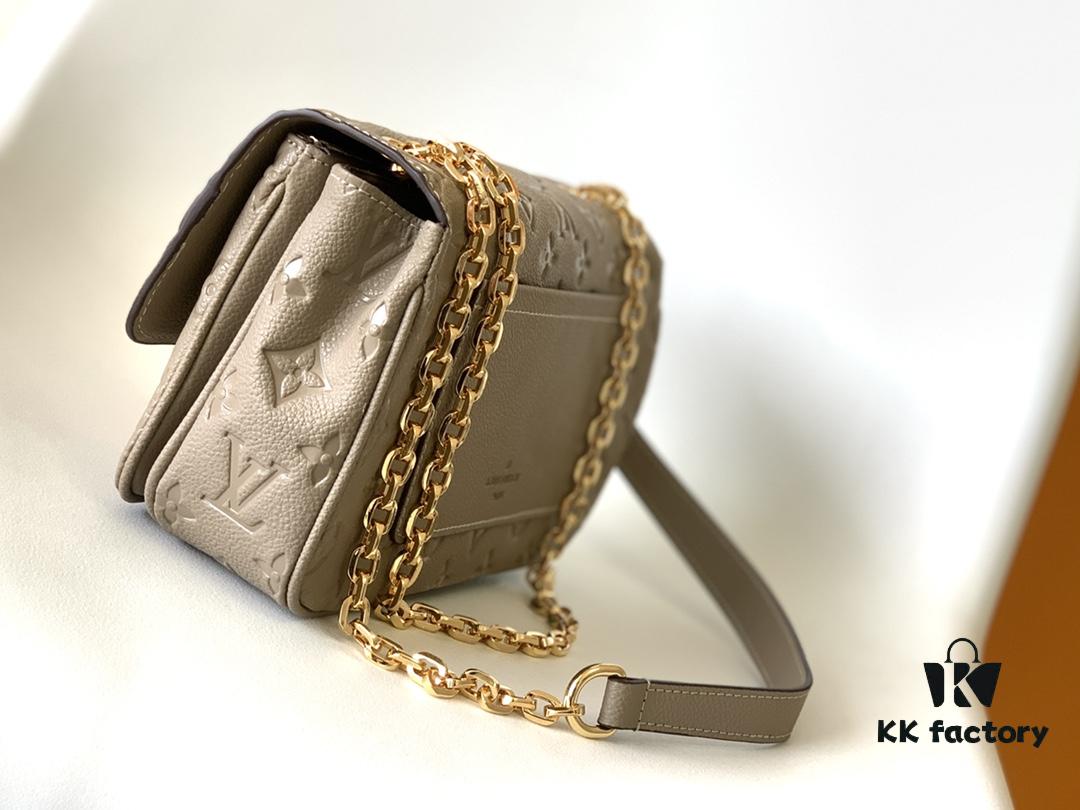 69305d33f09edb6de4c4ff18 Louis Vuitton Marceau Chain Bag in Black M46200, Gray M46199, and Cream White M46201