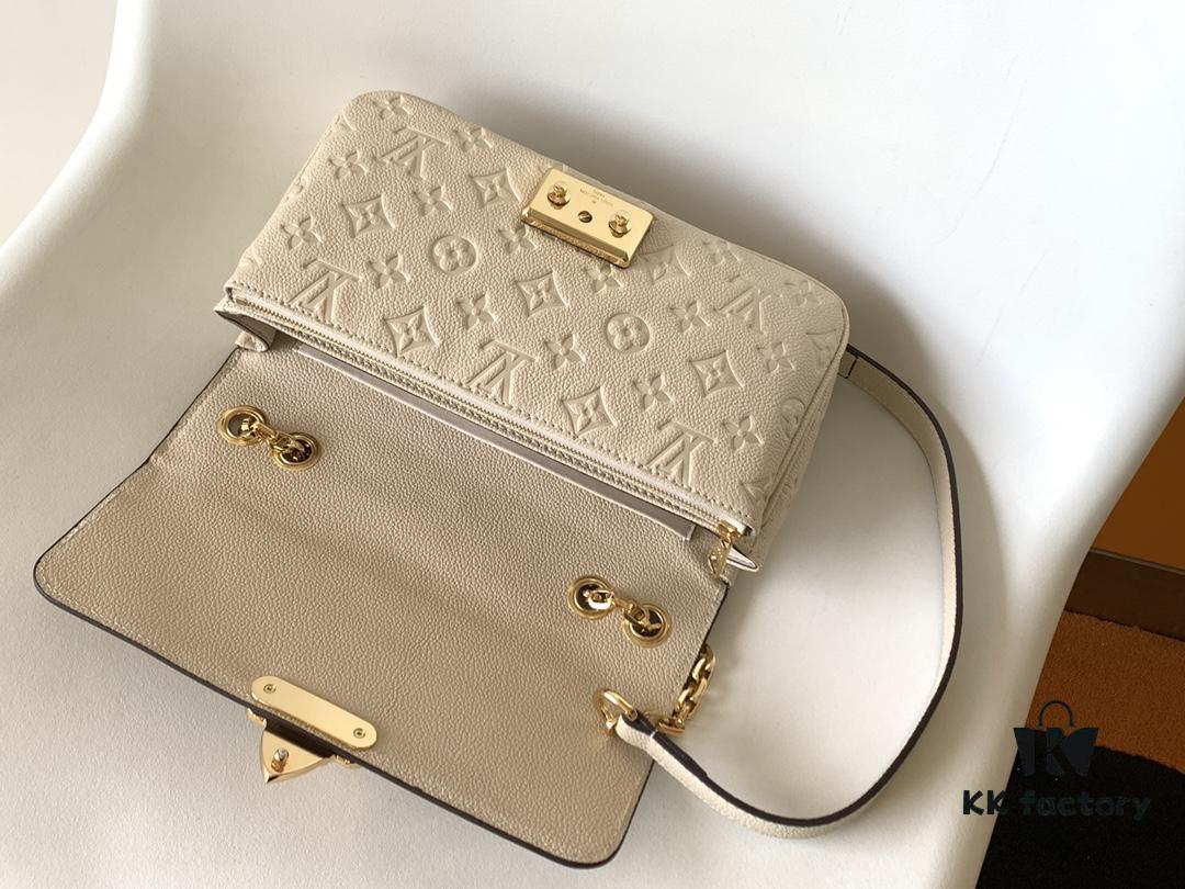 69305d3af09edb6de4c4ff24 Louis Vuitton Marceau Chain Bag in Black M46200, Gray M46199, and Cream White M46201