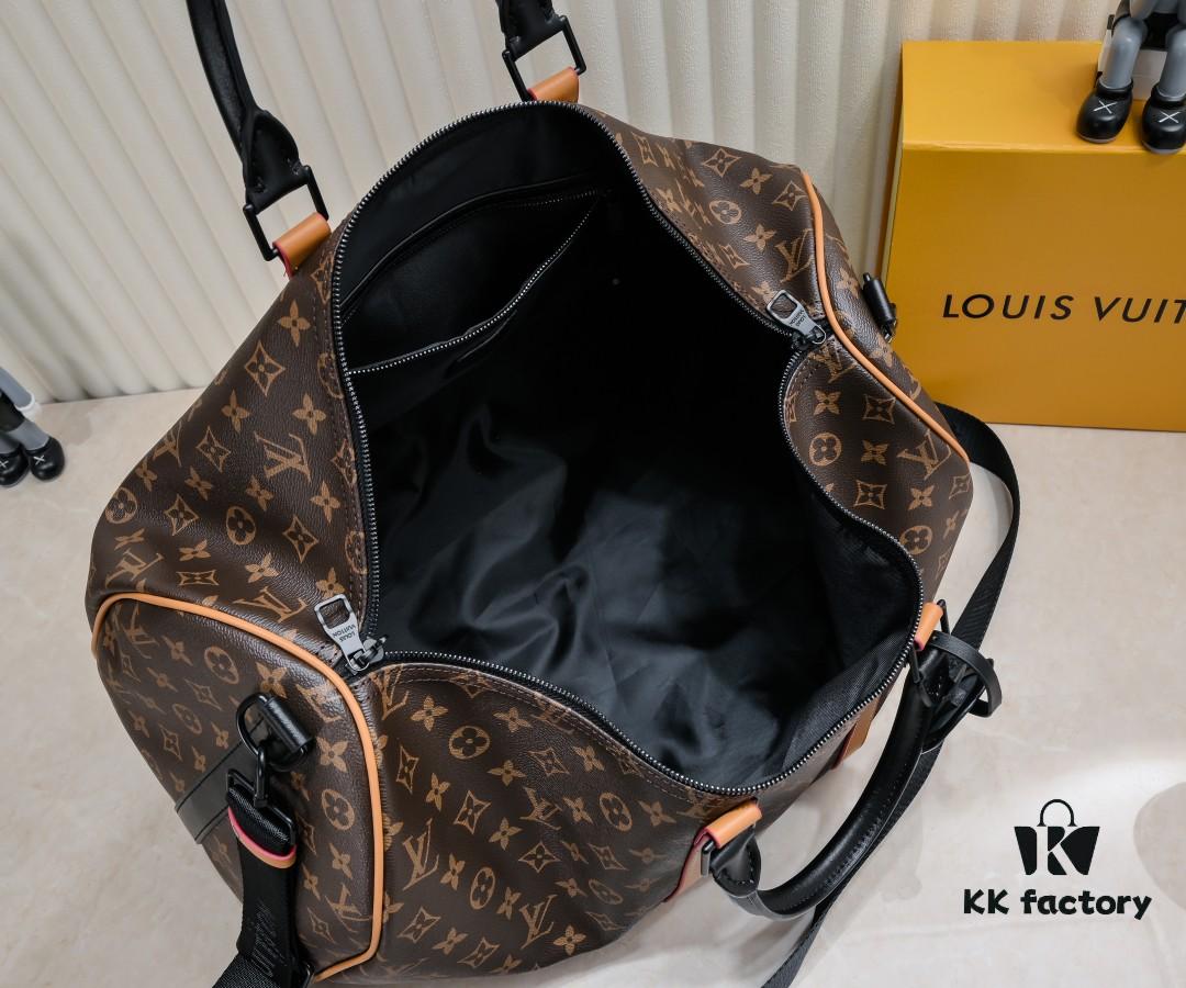 69305d43f09edb6de4c4ff31 Exclusive Real Shot - Upgraded Version ‼️ M46703 M41416 Keepall Bandoulière 45 Travel Bag in Monogram Macassar Coated Canvas