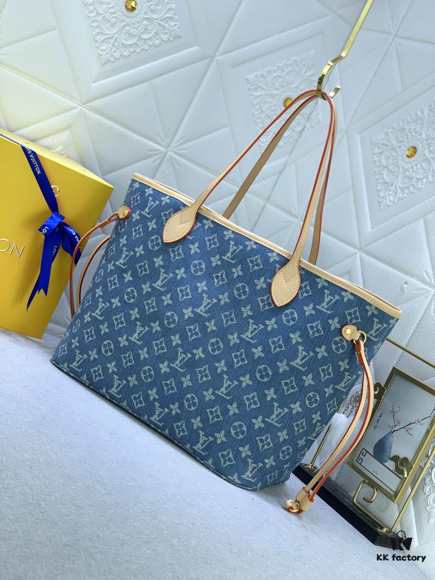 69305d53f09edb6de4c4ff51 Upgraded Original M40995 Medium Denim Jacquard Shopping Tote 💋💋 Louis Vuitton New Neverfull - A Fresh Interpretation of the Iconic Bag