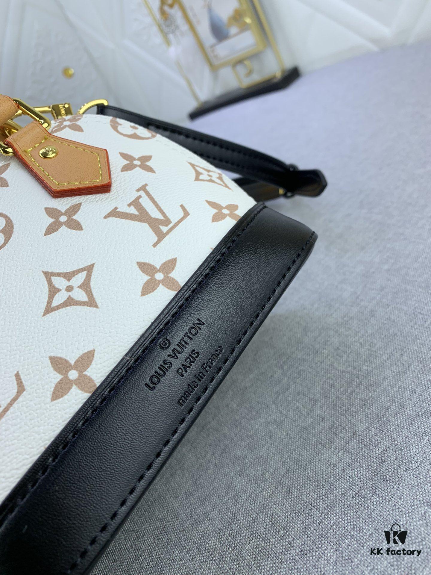 69305d5af09edb6de4c4ff5e Upgraded Original 【Louis Vuitton Alma Nano Shell Bag】M82717 Monogram M46895 White Flower