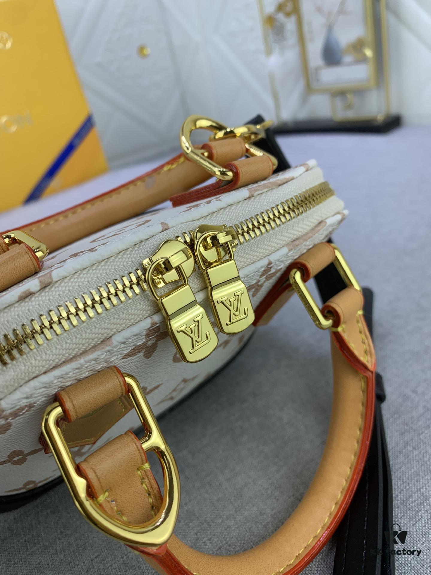 69305d5bf09edb6de4c4ff60 Upgraded Original 【Louis Vuitton Alma Nano Shell Bag】M82717 Monogram M46895 White Flower