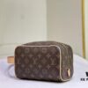 69305d60f09edb6de4c4ff6b Exclusive Real Photo M83113 Black Flower M83112 Aged Flower Brand New Locker Dopp Kit