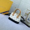 69305d65f09edb6de4c4ff74 Upgraded Original 【Louis Vuitton Alma Nano Shell Bag】M82717 Monogram M46895 White Flower