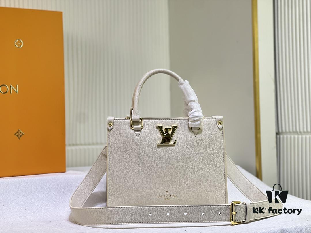 69305d6df09edb6de4c4ff84 M22311 Black M23637 Beige Top-Quality Original Stock The Lock & Go Handbag Expresses Contemporary Style Through Fashion-Forward Design and Refined Details