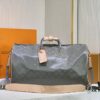 69305d75f09edb6de4c4ff95 New Arrival 😍😍 High-End Quality 👍 Original Keepall 50 Travel Duffel Bag, Special Edition Design Inspired by the 2018-19 Men's Fashion Show. Grey Monogram Titanium Canvas Body with Natural Cowhide Trims, Textile Handles and Detachable Leather Shoulder Strap Embossed with Louis Vuitton Logo. Model No.: 43886 43885 Size: 50x29x23