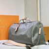 69305d76f09edb6de4c4ff99 New Arrival 😍😍 High-End Quality 👍 Original Keepall 50 Travel Duffel Bag, Special Edition Design Inspired by the 2018-19 Men's Fashion Show. Grey Monogram Titanium Canvas Body with Natural Cowhide Trims, Textile Handles and Detachable Leather Shoulder Strap Embossed with Louis Vuitton Logo. Model No.: 43886 43885 Size: 50x29x23