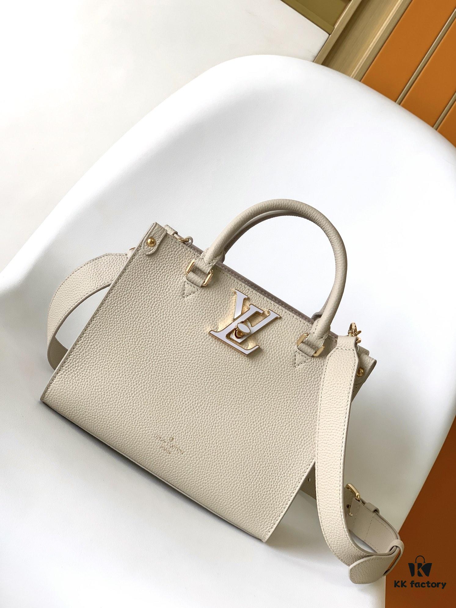 69305d80f09edb6de4c4ffaa M23437 Beige M22311 Black M23637 Off-White Top-Quality Original Surplus Lock & Go Handbag