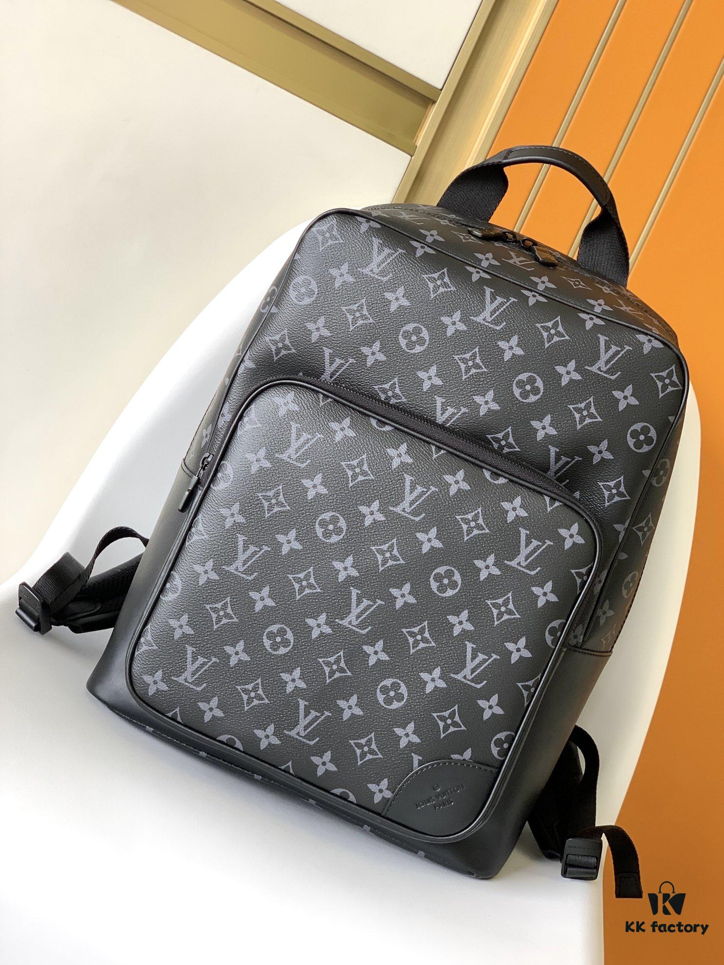 Top Quality Original M45335 Black Flower Black Check Dean Backpack