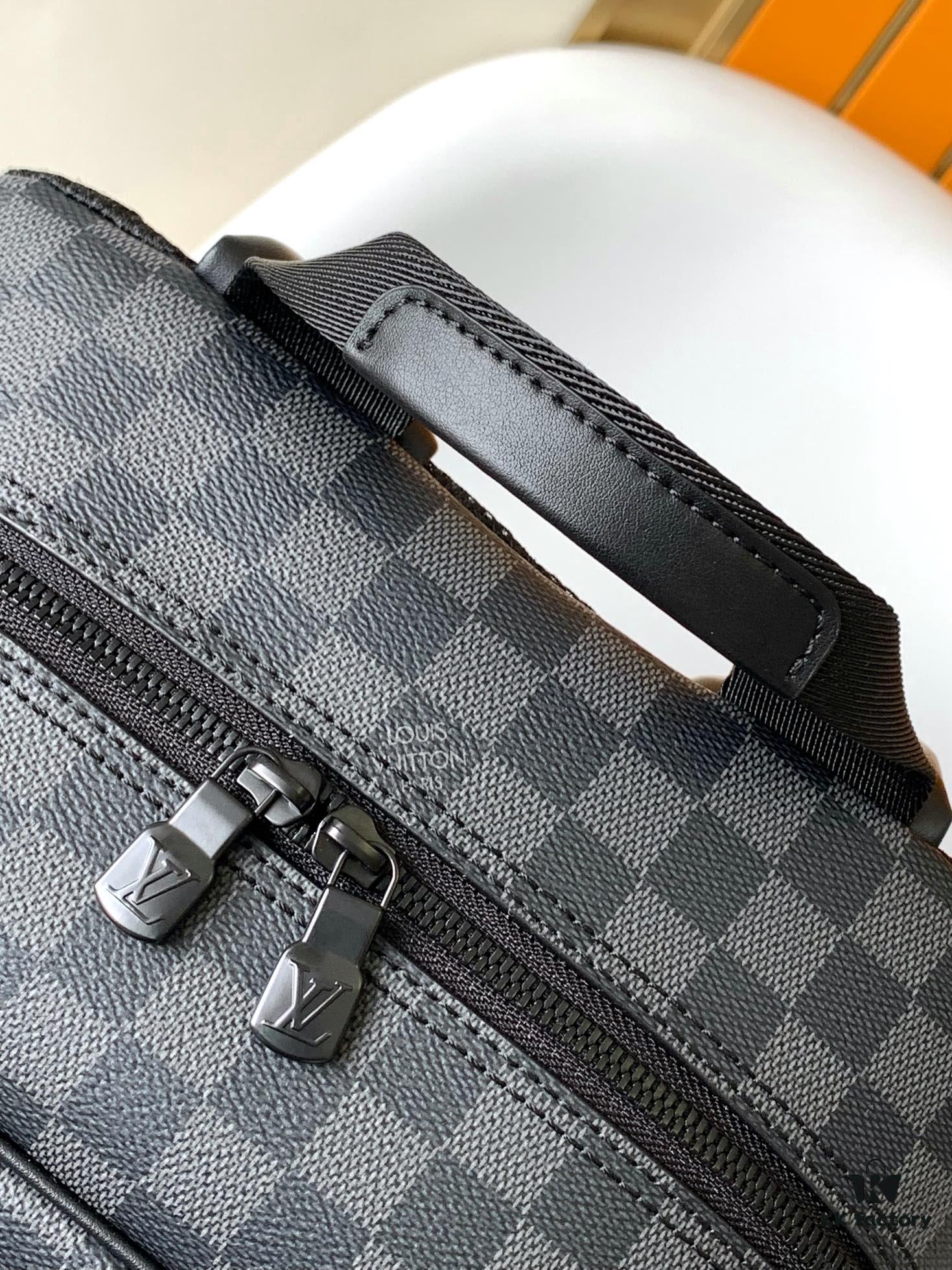 Top Quality Original M45335 Black Flower Black Check Dean Backpack