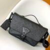 69305da5f09edb6de4c4ffe7 Top Quality Original Order M46685 Embossed M46685 Black Flower Men's Mailbag Montsouris Messenger Bag
