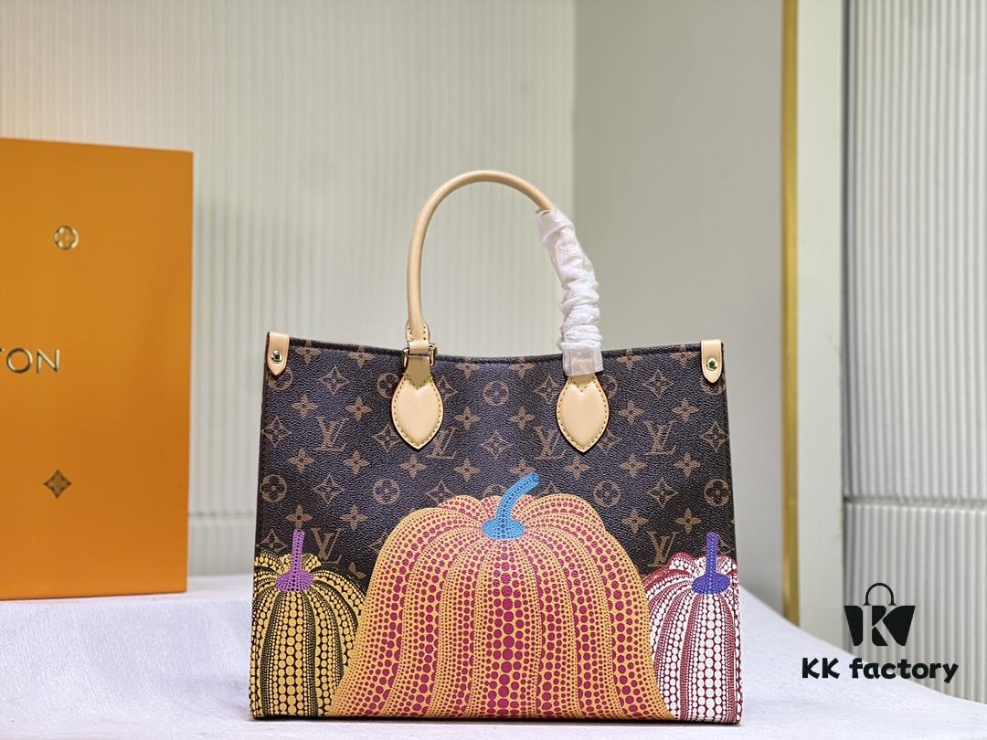 69305dd3f09edb6de4c5003f M46467 M44572 LV x YK OnTheGo Medium Tote Bag