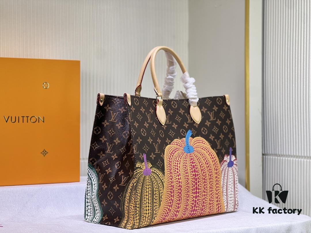 69305dd8f09edb6de4c50047 M46467 M44571 LV x YK OnTheGo Large Tote Bag
