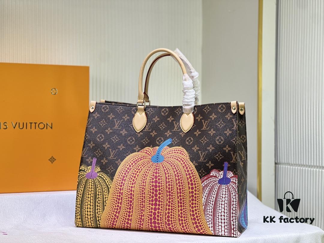 69305dd8f09edb6de4c50048 M46467 M44571 LV x YK OnTheGo Large Tote Bag