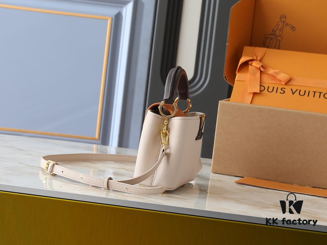 69305e02f09edb6de4c500aa Upgraded Original M12956 M12952 M14176 Capucines Mini Bag in Elegant Taurillon Calfskin with Seasonal Hues