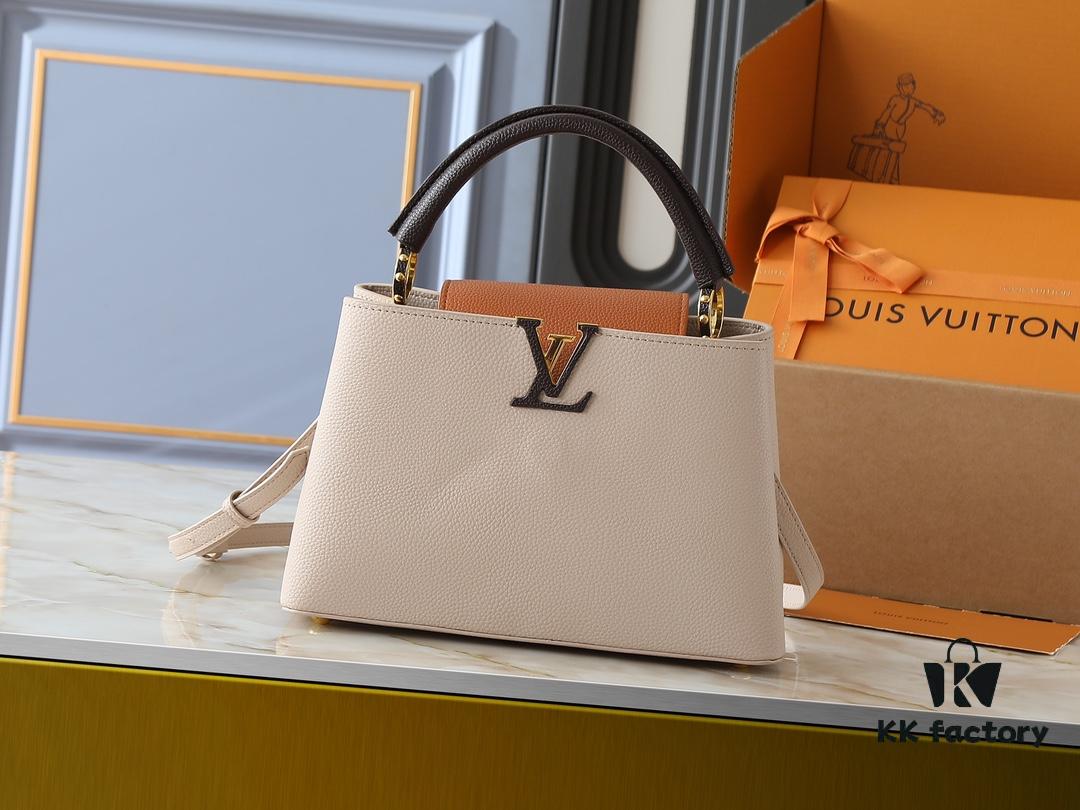 69305e0df09edb6de4c500bb Guangzhou Stock Upgraded Original M12956 M12952 M14176 This Capucines Medium Handbag Features Elegant Seasonal Hues Rendered in Luxurious Taurillon Cowhide Leather