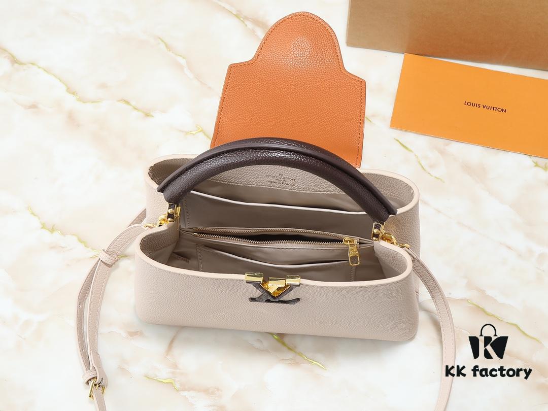 69305e0ff09edb6de4c500bf Guangzhou Stock Upgraded Original M12956 M12952 M14176 This Capucines Medium Handbag Features Elegant Seasonal Hues Rendered in Luxurious Taurillon Cowhide Leather