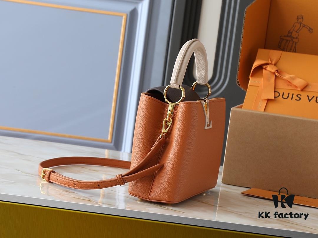 69305e16f09edb6de4c500ce Upgraded Original M12956 M12952 M14176 Capucines Mini Bag in Taurillon Leather