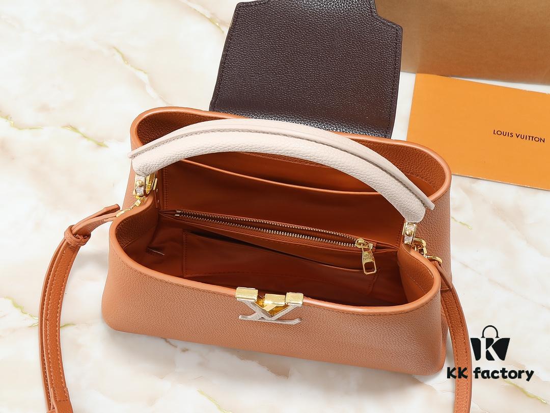 69305e1df09edb6de4c500dd Guangzhou Goods Upgraded Original M12956 M12952 M14176 Capucines Medium Handbag