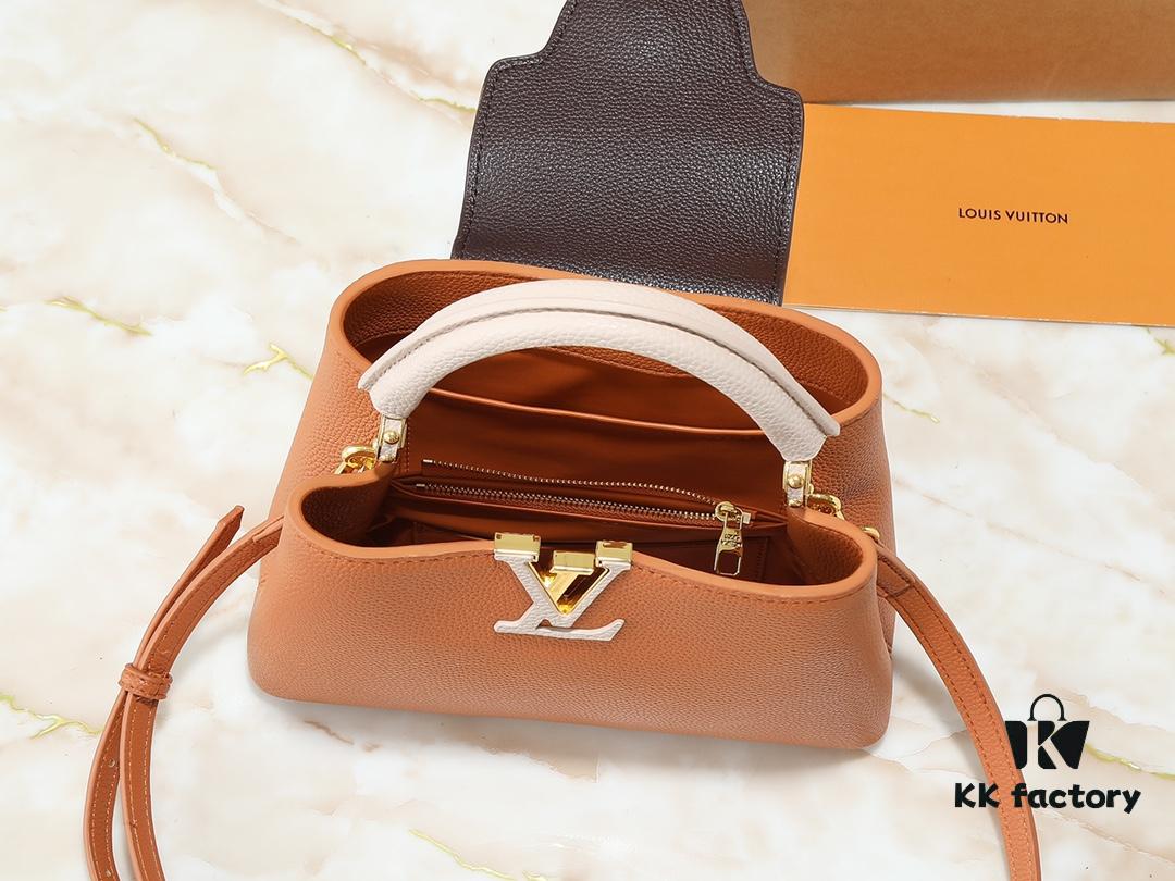 69305e1ef09edb6de4c500de Upgraded Original M12956 M12952 M14176 Capucines Mini Bag in Taurillon Leather