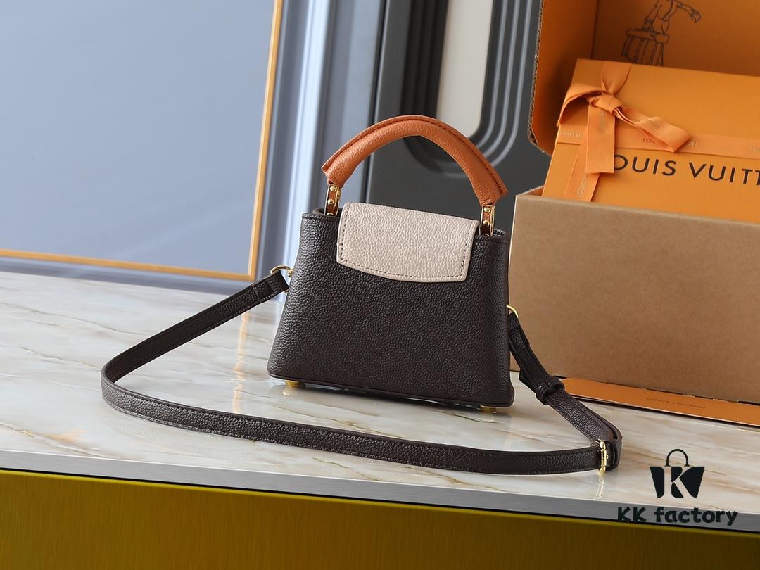 69305e20f09edb6de4c500e0 Upgraded Original M12956 M12952 M14176 Capucines Mini Bag in Elegant Taurillon Calfskin with Seasonal Hues