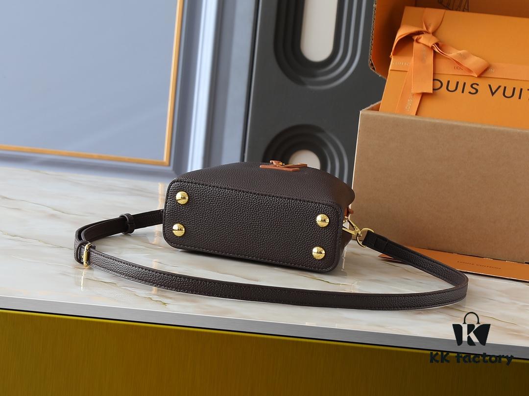 69305e20f09edb6de4c500e1 Upgraded Original M12956 M12952 M14176 Capucines Mini Bag in Elegant Taurillon Calfskin with Seasonal Hues