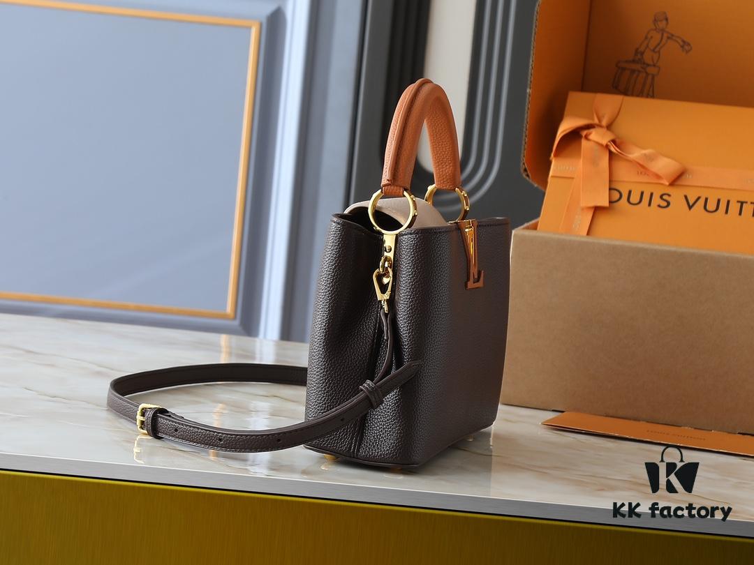 69305e24f09edb6de4c500ea Guangzhou Goods Upgraded Original Version M12956 M12952 M14176 This Mini Capucines Bag Features Elegant Taurillon Calfskin with Seasonal Hues and Shiny Metal LV Lettering