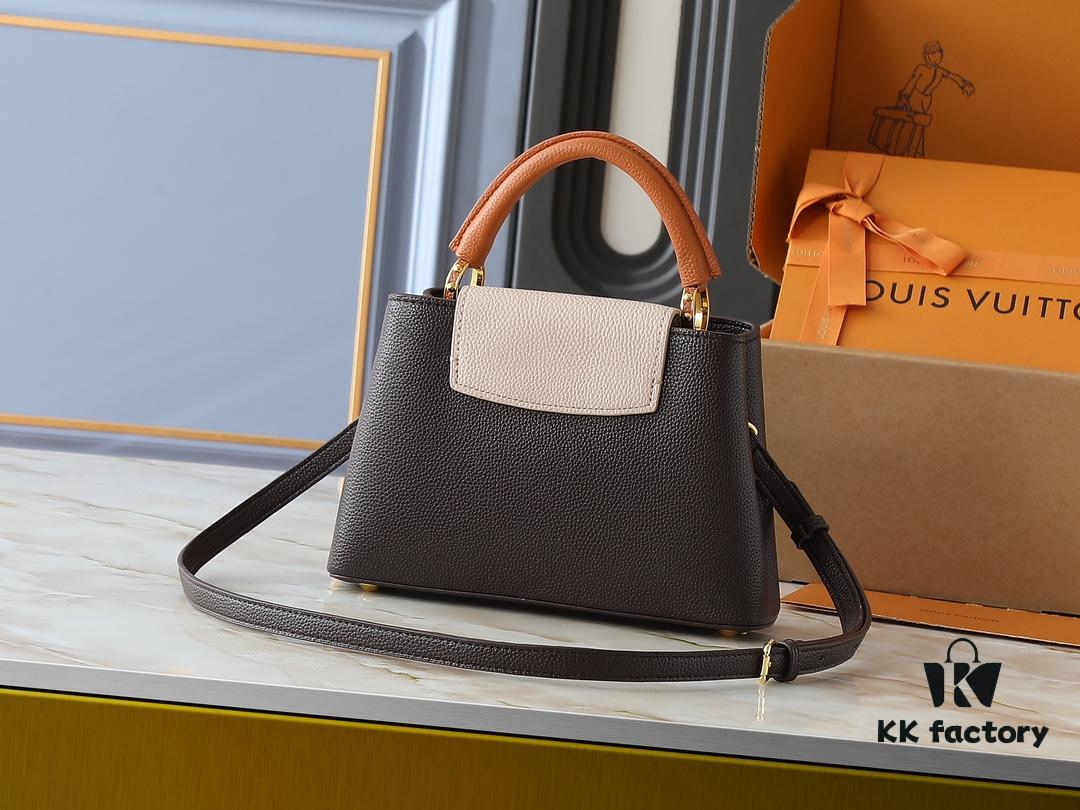 69305e26f09edb6de4c500ef Guangzhou Goods Upgraded Original Version M12956 M12952 M14176 This Mini Capucines Bag Features Elegant Taurillon Calfskin with Seasonal Hues and Shiny Metal LV Lettering