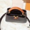69305e27f09edb6de4c500f1 Guangzhou Goods Upgraded Original Version M12956 M12952 M14176 This Mini Capucines Bag Features Elegant Taurillon Calfskin with Seasonal Hues and Shiny Metal LV Lettering