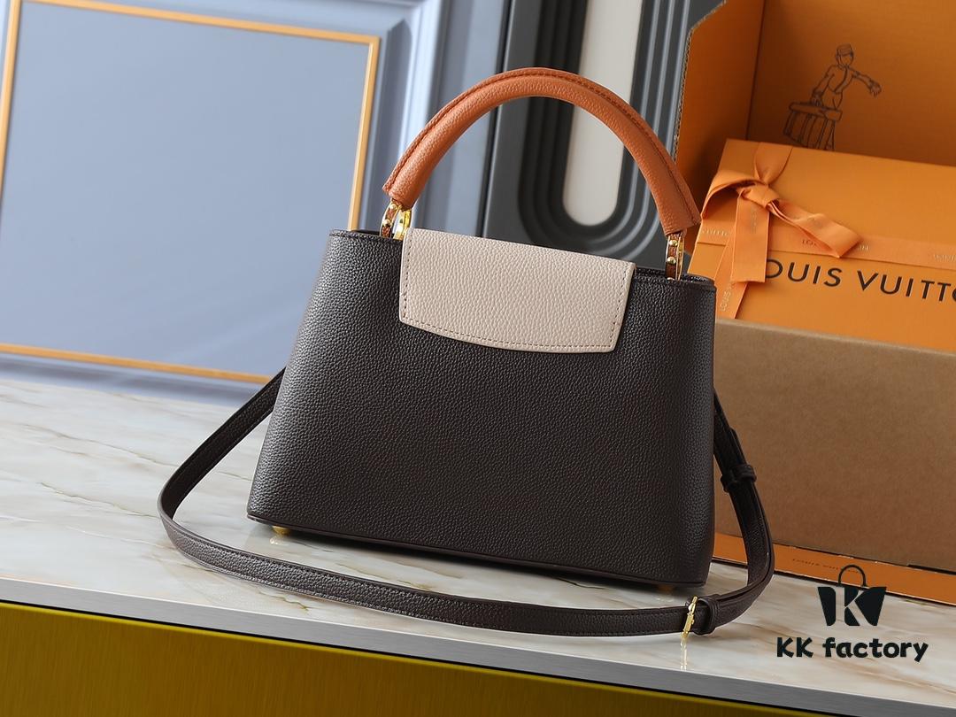69305e28f09edb6de4c500f4 Upgraded Original Version M12956 M12952 M14176 Capucines Medium Handbag in Elegant Taurillon Calfskin with Seasonal Hues