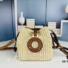 69305e3cf09edb6de4c5011d New Small LV NOE PURSE Bucket Bag in Raffia Leather