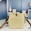 69305e3ef09edb6de4c5011f New Small LV NOE PURSE Bucket Bag in Raffia Leather