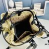 69305e42f09edb6de4c5012a New Small LV NOE PURSE Bucket Handbag in Raffia Leather Mini 'Little Dumpling'